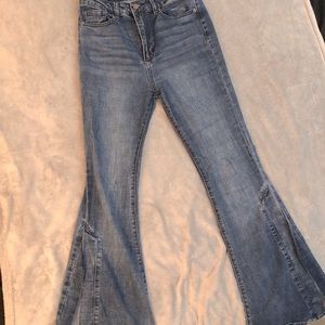 open bell bottom forever 21 jeans